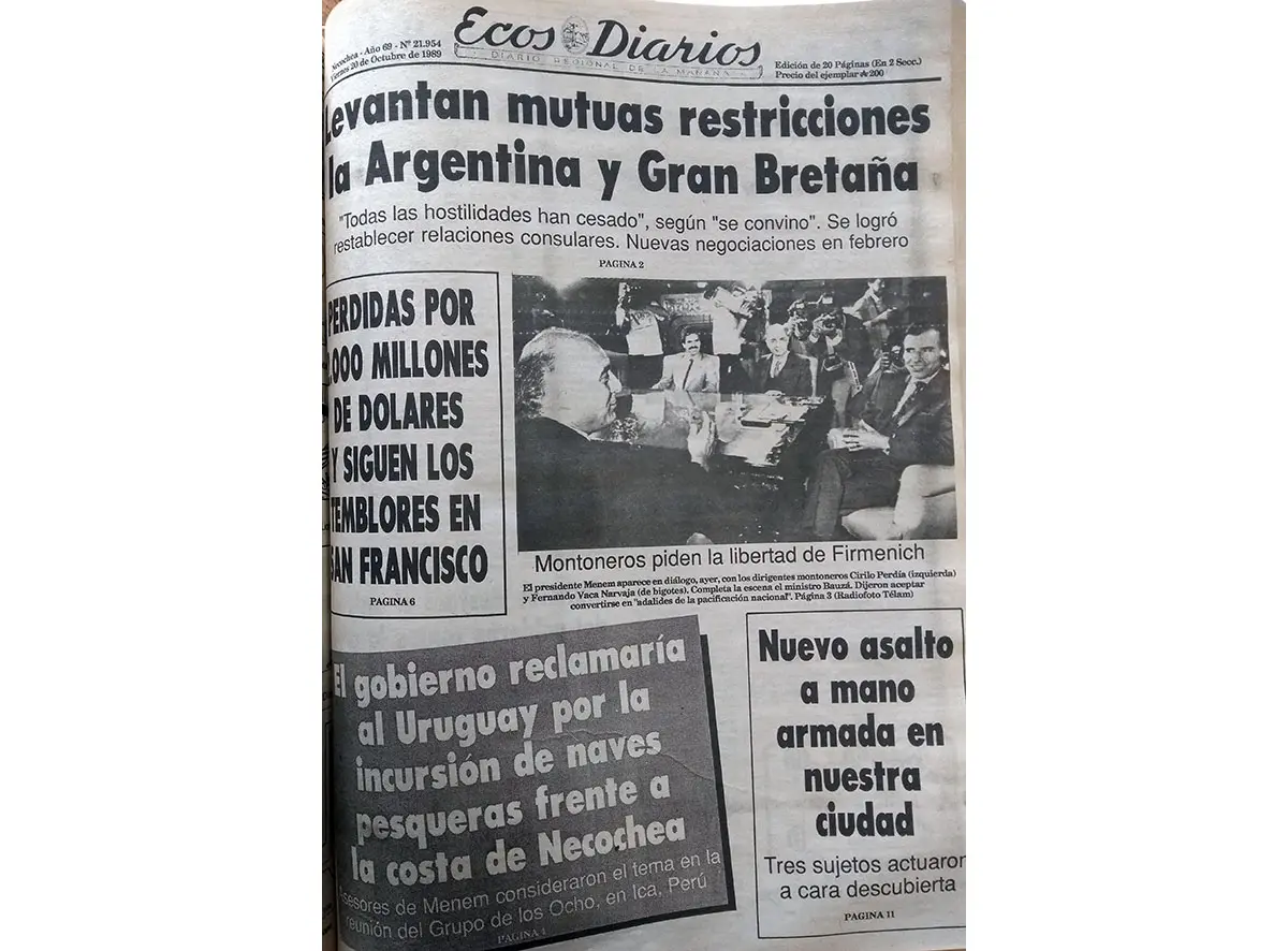 Viernes 20 de octubre de 1989