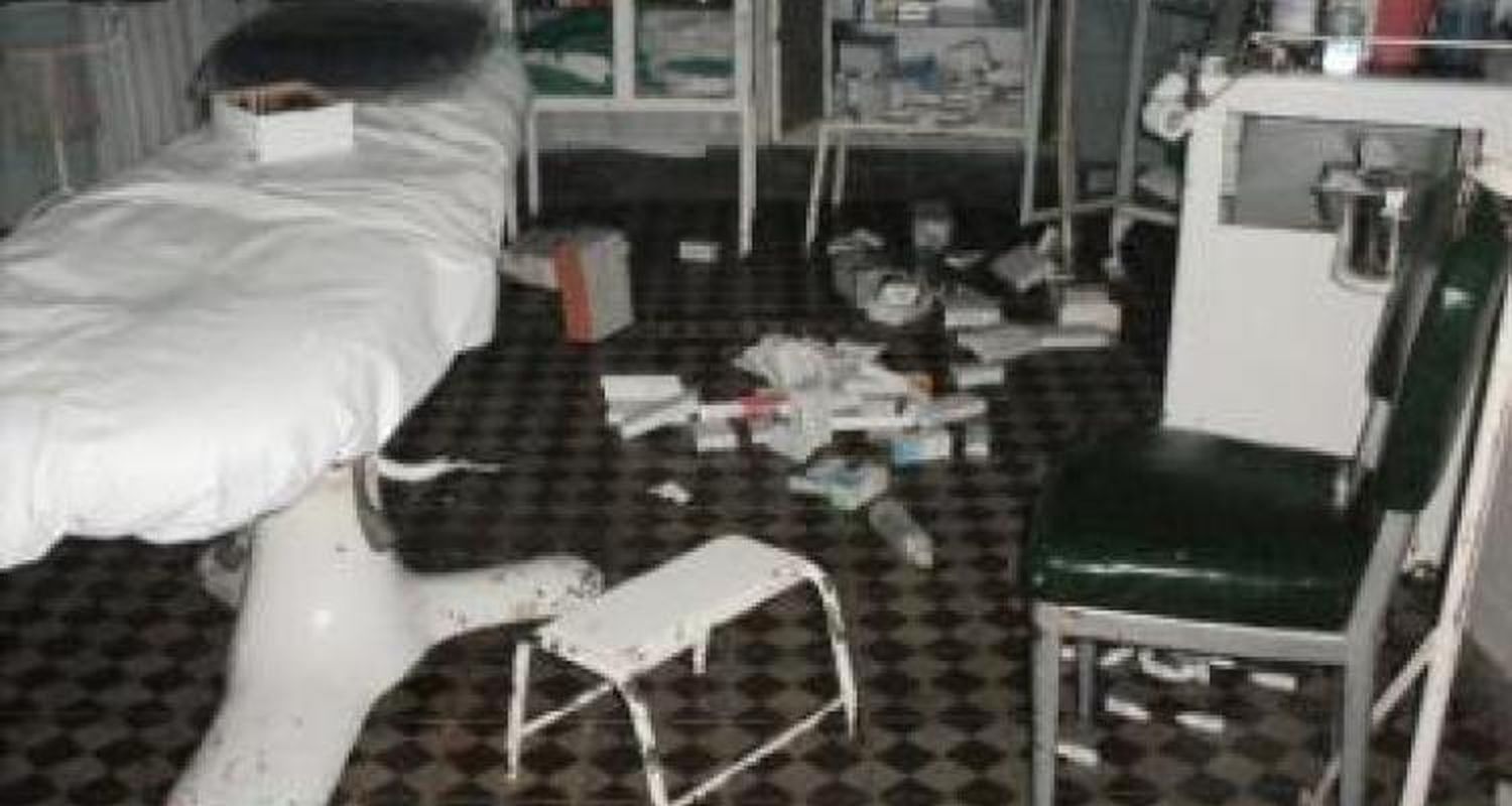 Investigan el asalto al Hospital de Santa Lucía
