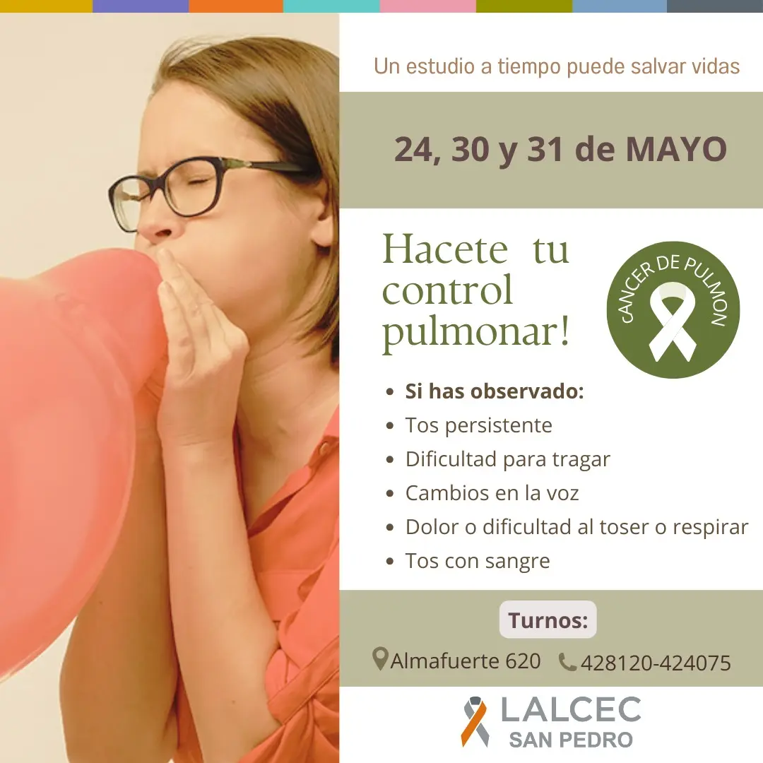 Lalcec comenzó su campaña de prevención del cáncer de pulmón