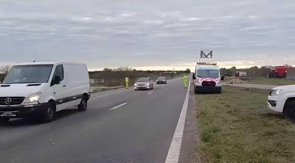 Ruta 9: habilitaron el tránsito en sentido Rosario a la altura de Lima