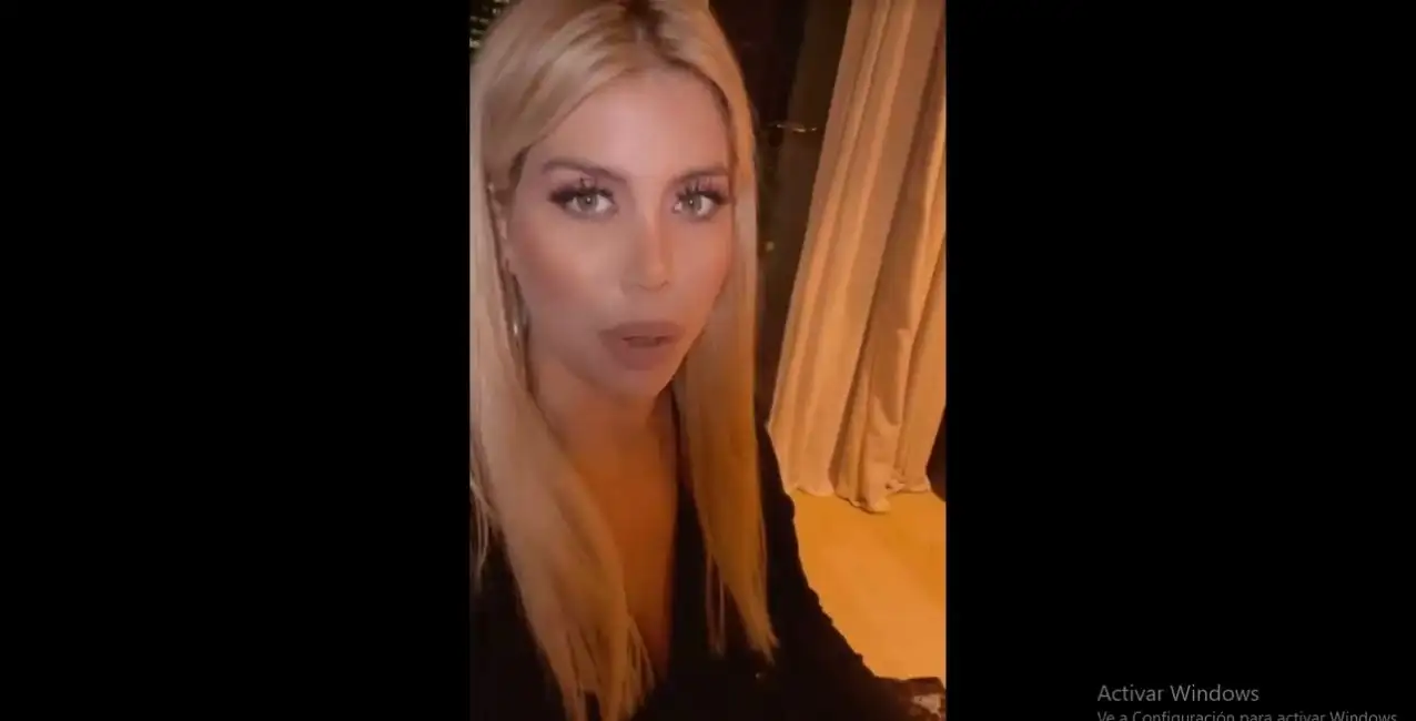 Wanda Nara grabó un mensajes para sus seguidores