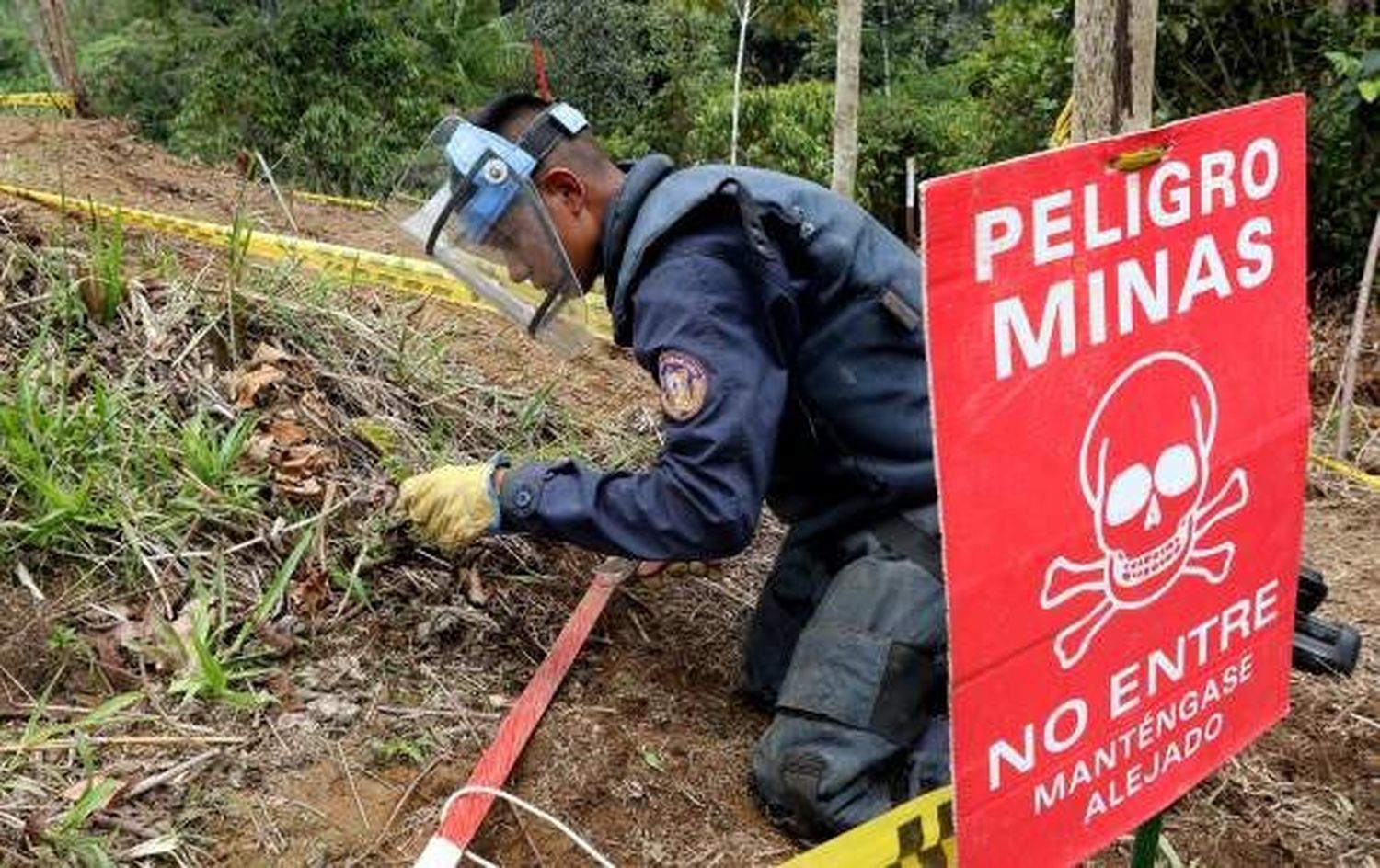 Minas antipersonales en el 20% de Colombia