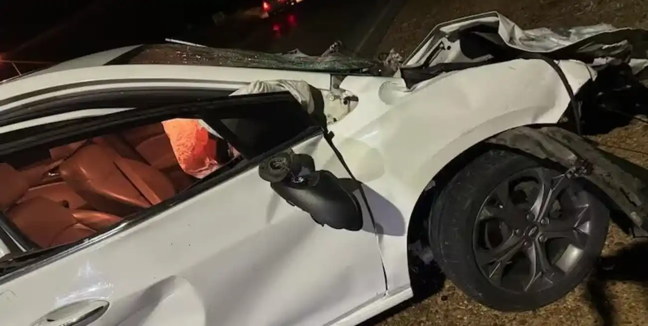 Choque fatal en el acceso a Federación en la ruta provincial 44. Crédito: FMstereo.