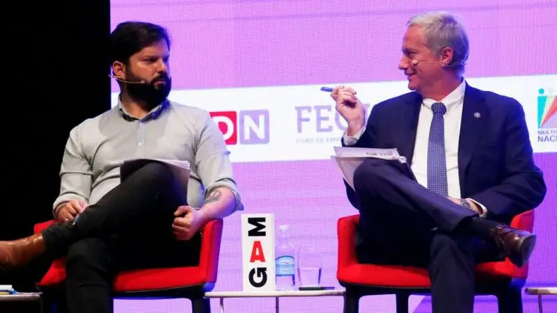 Gabriel Boric y José Antonio Kast.