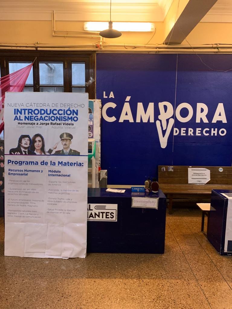 La propaganda en enfureció a Villarruel.