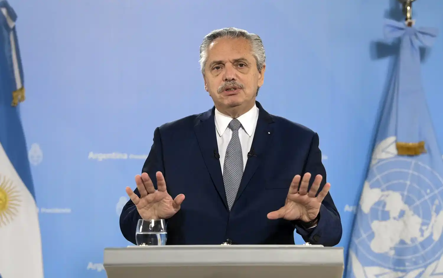 El Presidente expuso virtualmente durante la Asamblea de Naciones Unidas.