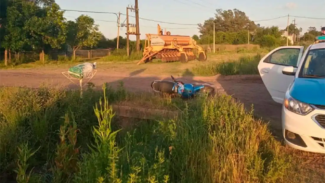 Motociclista murió tras derrapar y chocar contra una alcantarilla en Ruta 38