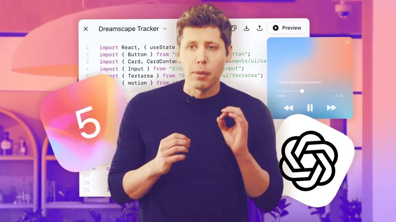 Sam Altman durante el lanzamiento de la nueva versión de Chat GPT.