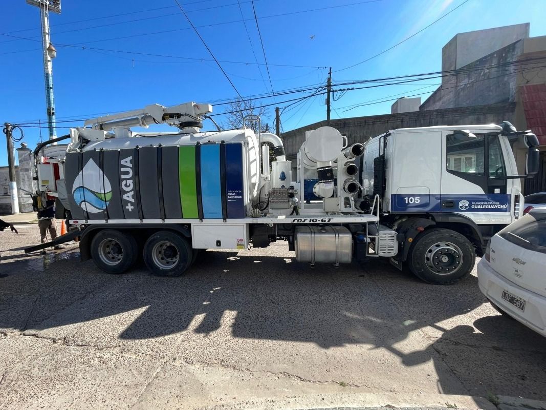 Pusieron en funcionamiento el nuevo camión desobstructor para mejorar el sistema cloacal