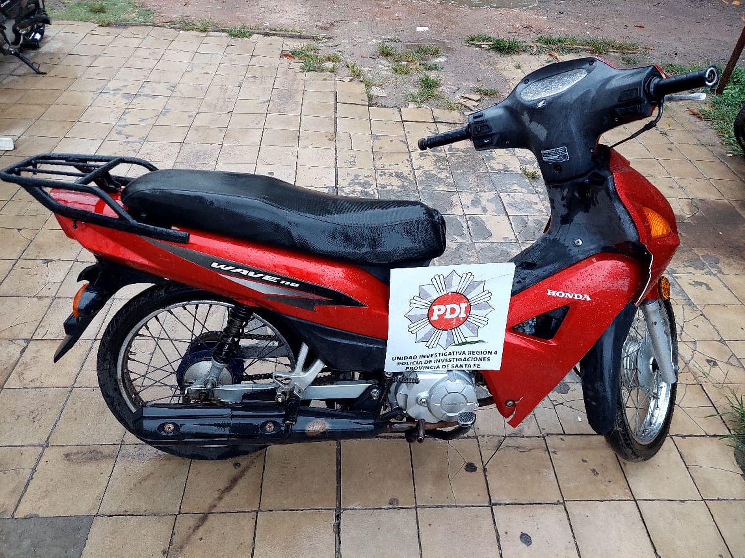 Moto recuperada.