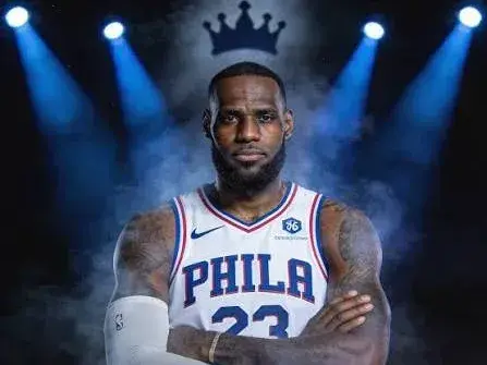 Philadelphia 76ers anunció la contratación de LeBron James . Foto: @sixers