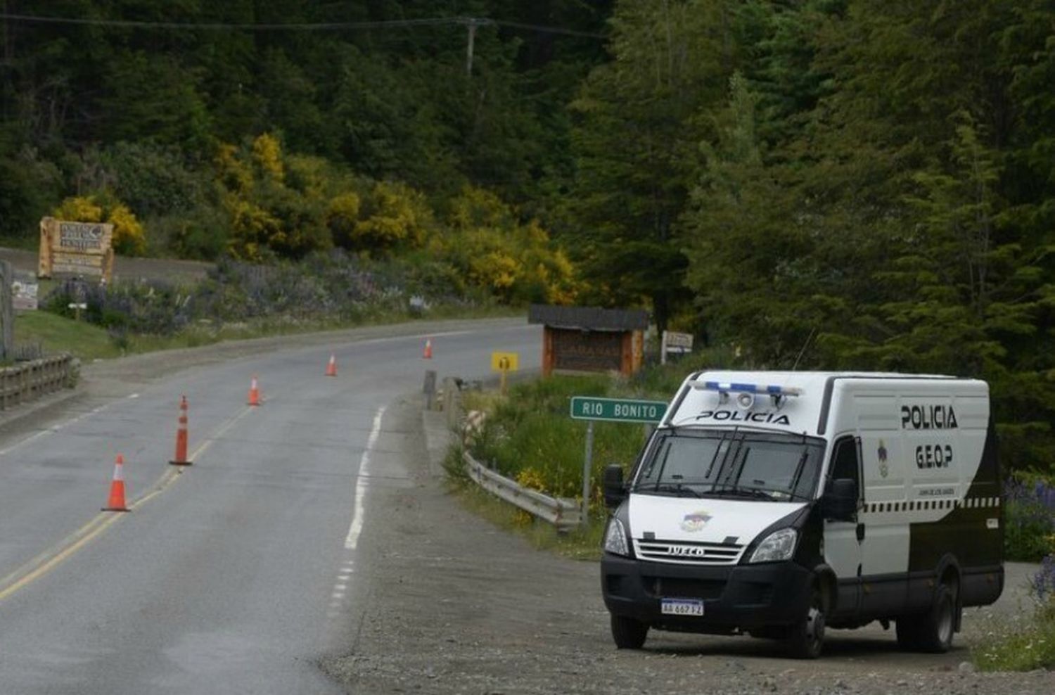 Gran operativo de seguridad en Villa La Angostura por Macri