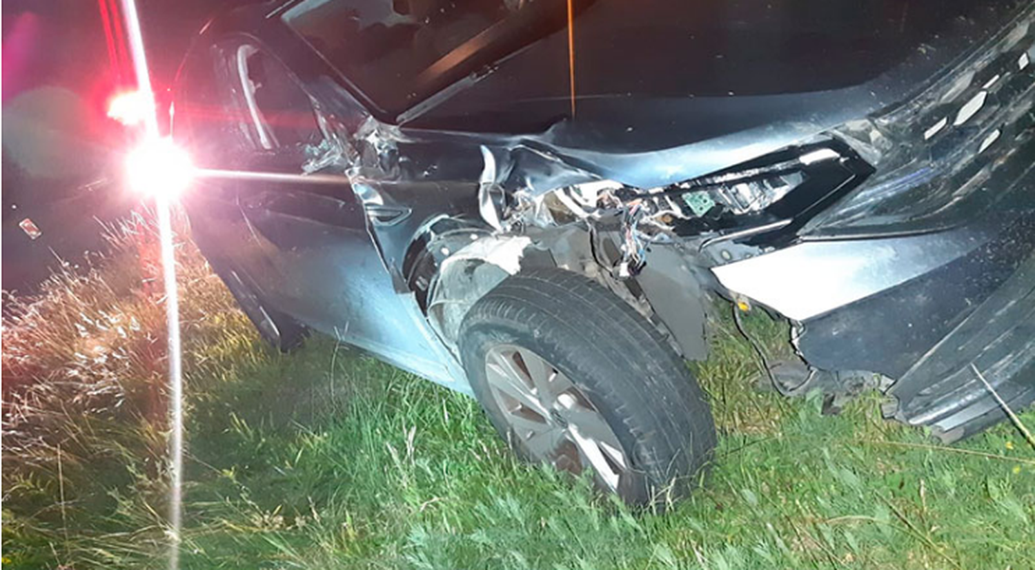 Gualeyos protagonizaron un accidente