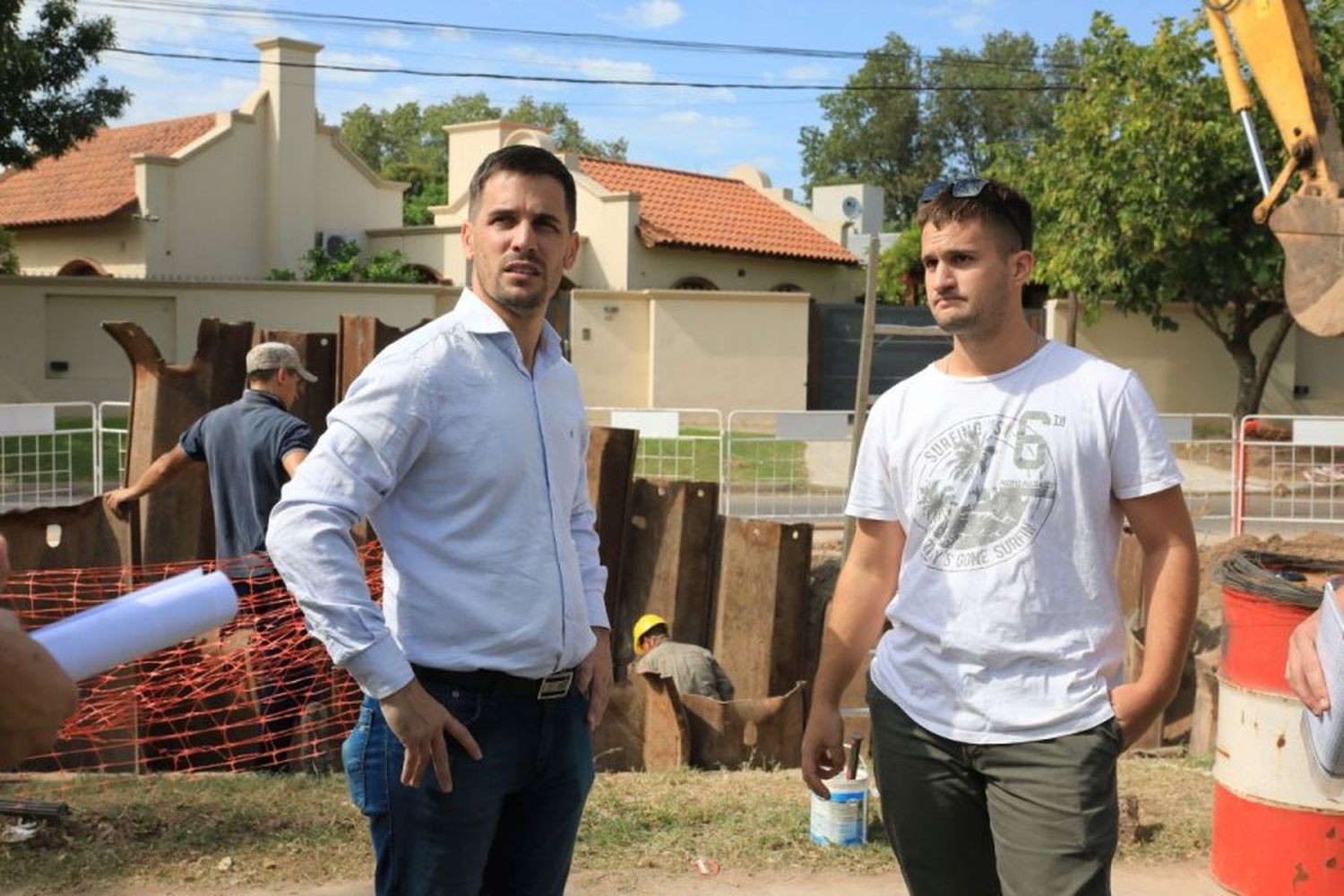 Avanza la obra de cloacas en La Cañada: "Continuamos con las obras en los barrios de la ciudad"