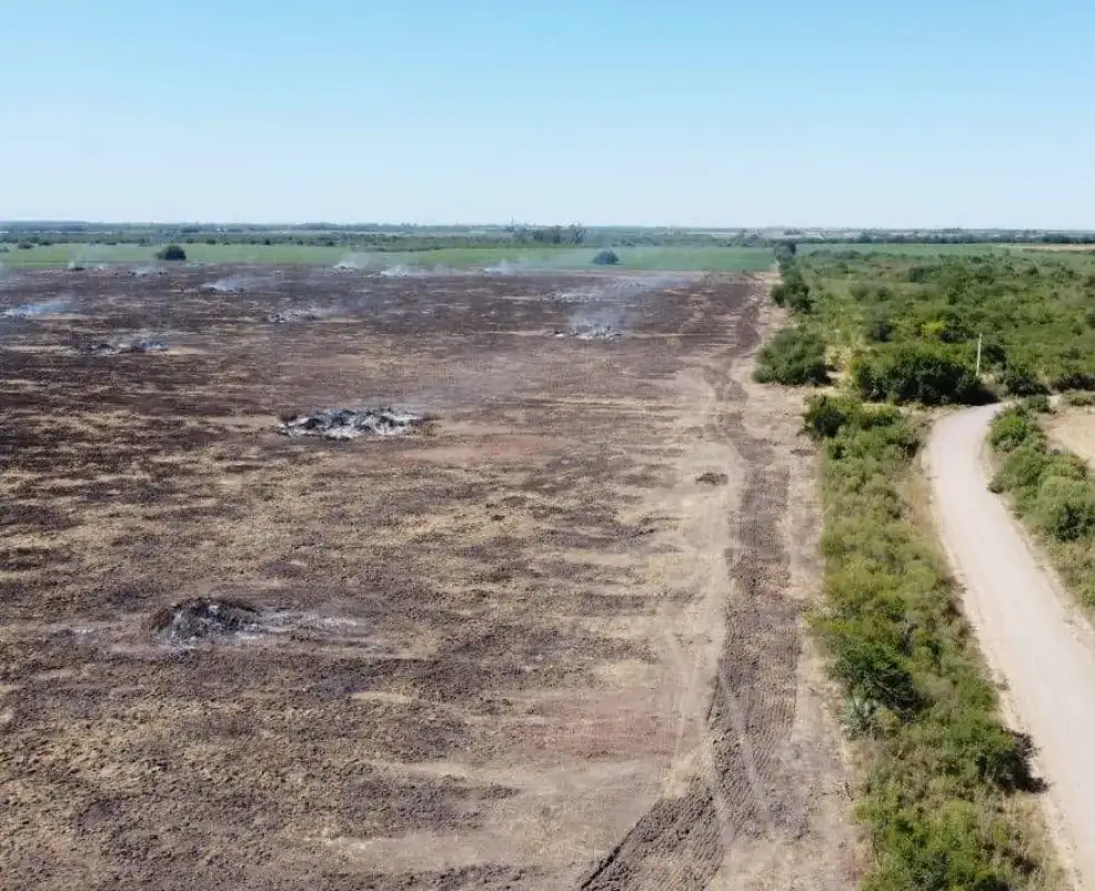 Acciones administrativas por quema en un desmonte de Nogoyá: violación a la Ley de Manejo del Fuego