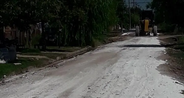 Reanudaron las obras de pavimentación