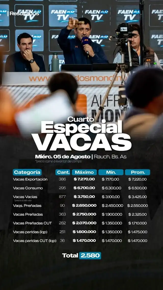 valores especial vacas rauch