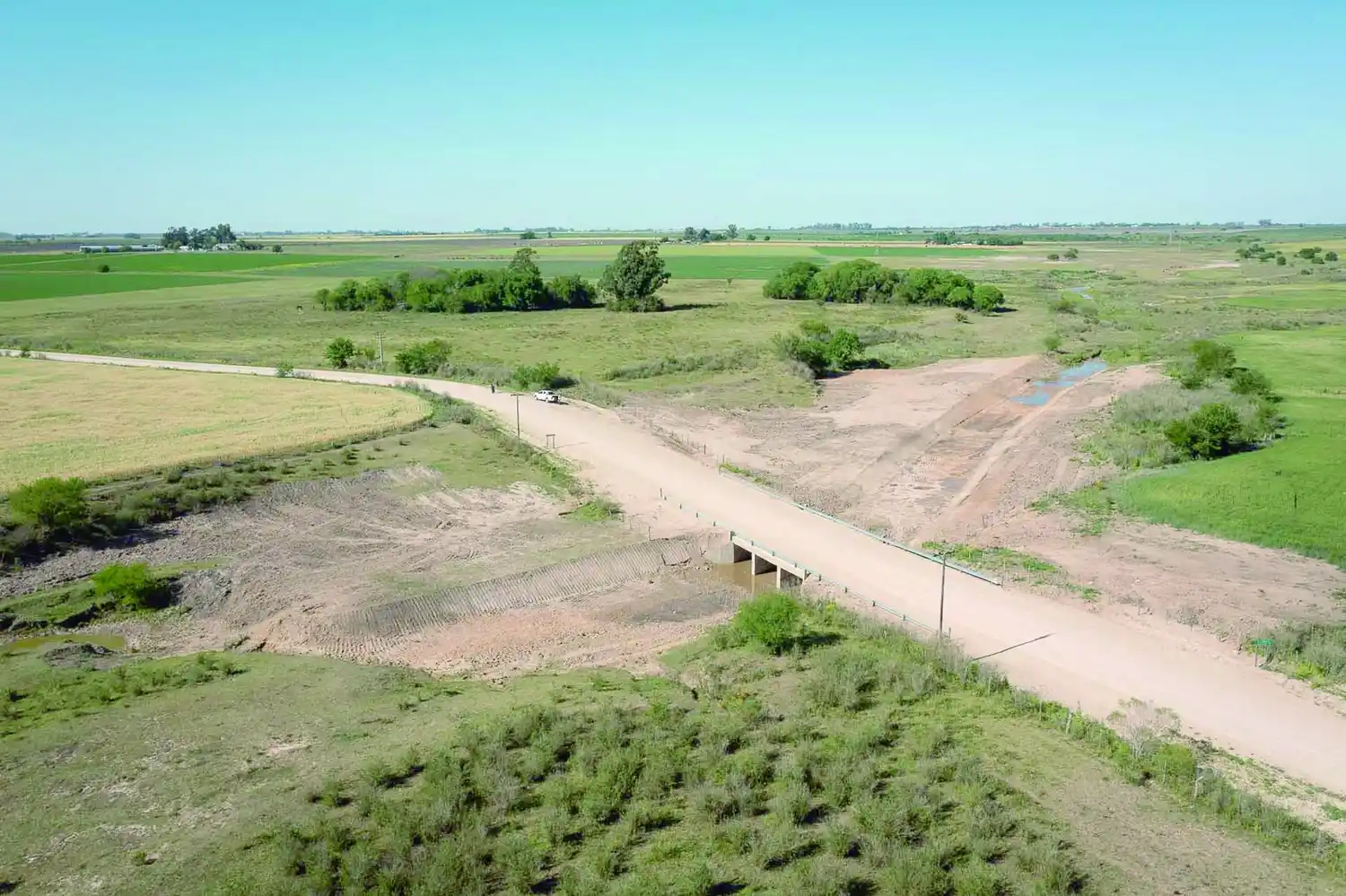 Finalizaron las obras en el acceso a Aldea San Miguel
