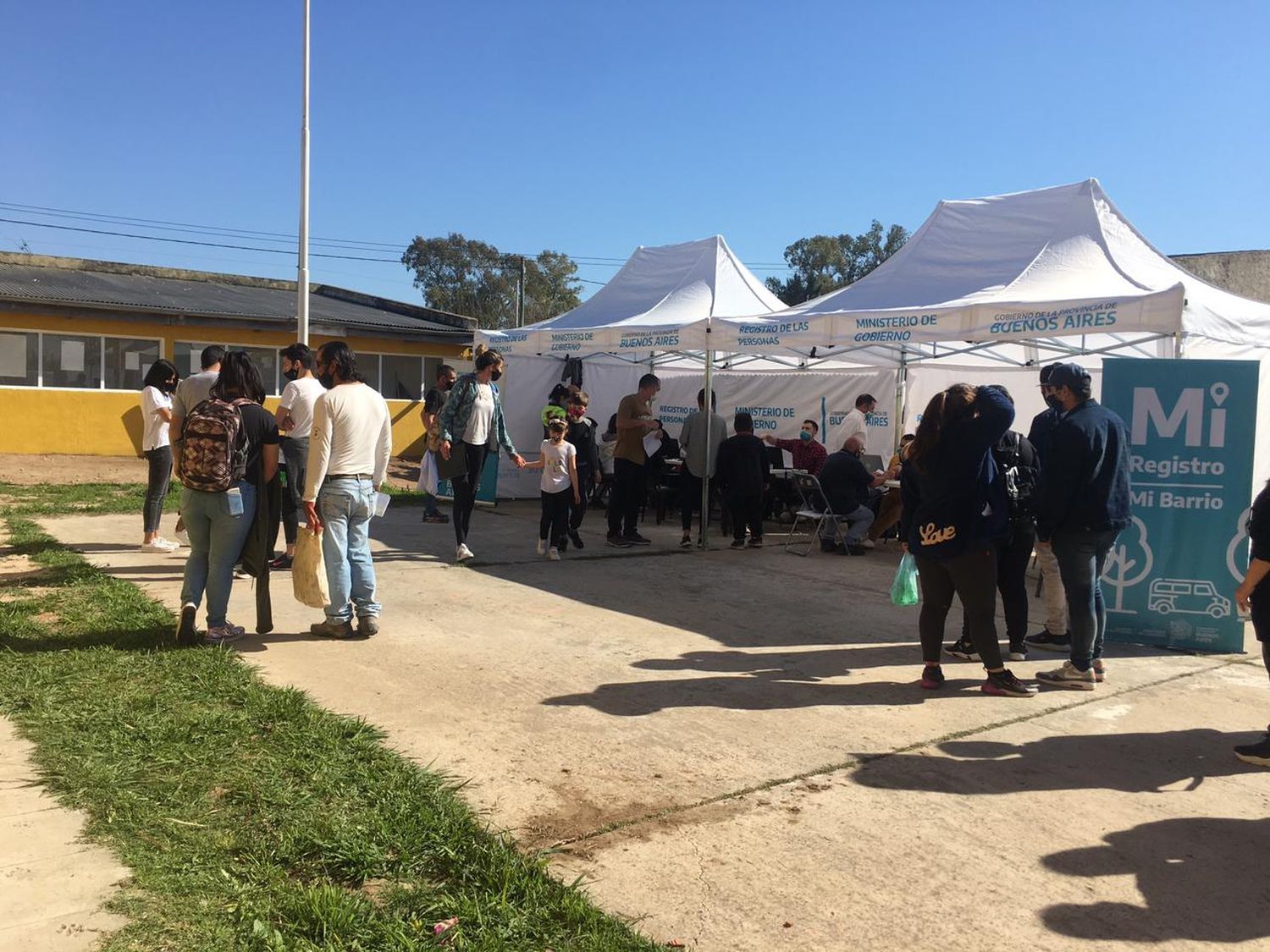 Operativo DNI: el lunes atienden en plaza Belgano, tras más de 650 trámites
