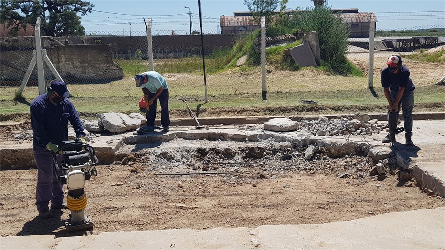 Empezó la repavimentación del acceso al puerto: estiman que la obra se extenderá 60 días