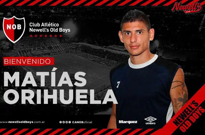 Sorpresivamente, Newell’s oficializó a Matías Orihuela como refuerzo