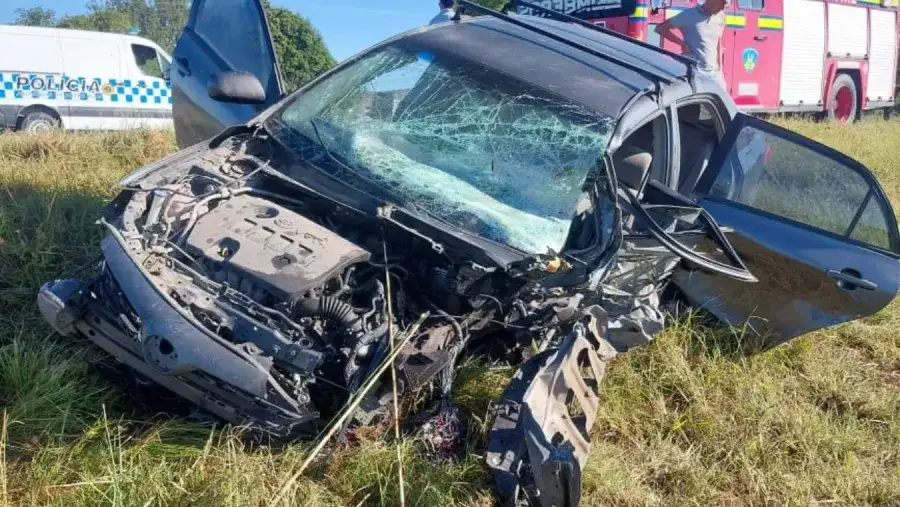 Tragedia vial en la Ruta 12: un muerto tras un choque frontal con un camión recolector
