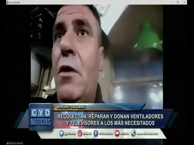 Recolectan, reparan y donan ventiladores y televisores a los más necesitados