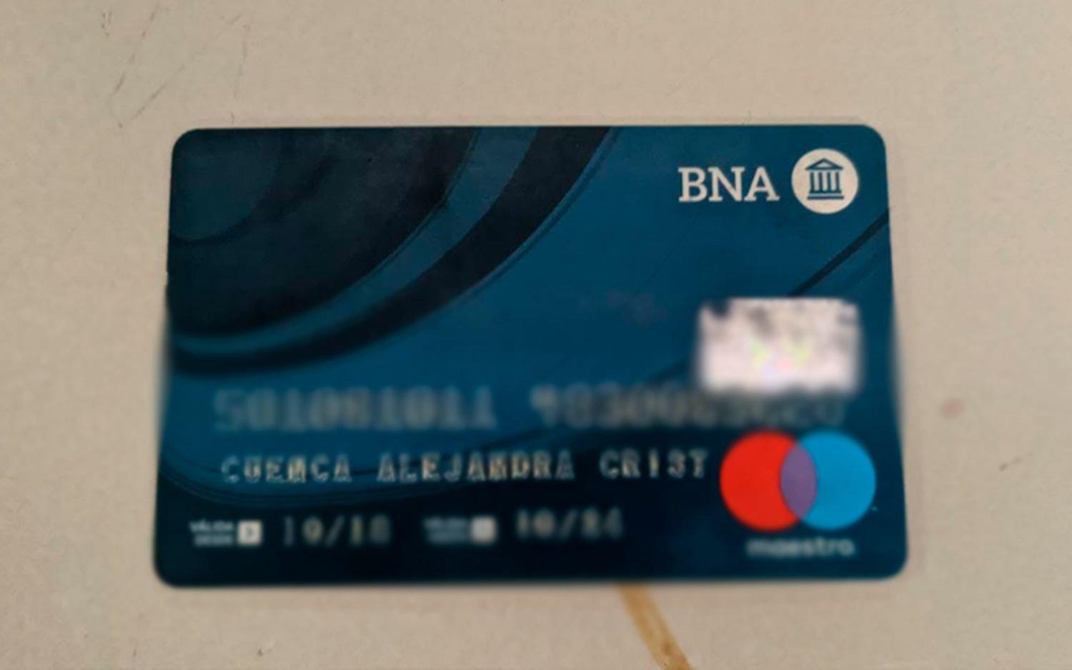 Encontraron la tarjeta de Alejandra Cuenca