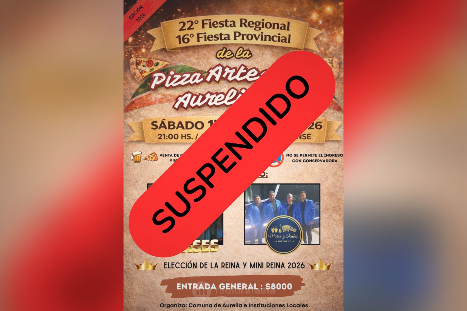 Roberto Morel - Presidente Comunal Aurelia | Fiesta de la Pizza Artesanal Aureliense Suspendida