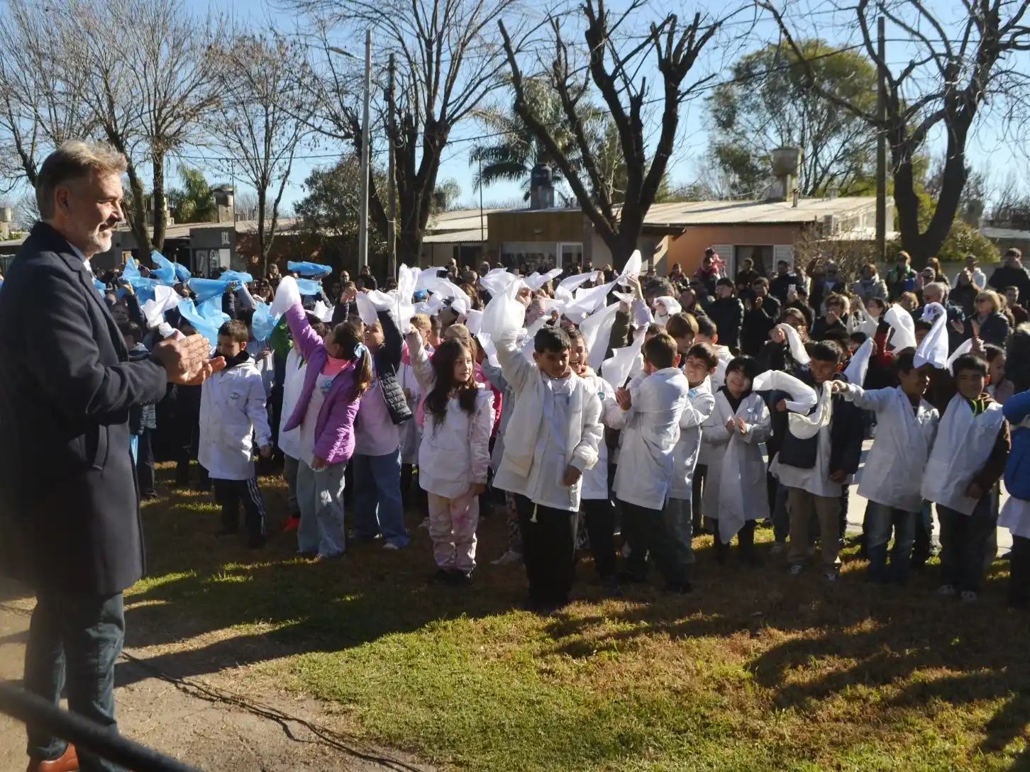 Alumnos de 4to grado juraron Lealtad a la Bandera. Foto: Gentileza.