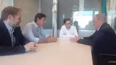 Firmaron un convenio para la construcción de viviendas en la zona del barrio Arco Iris