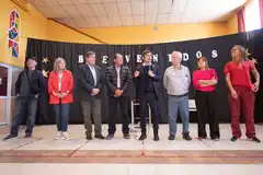 Kicillof estuvo en Benito Juárez y recorrió los avances de obra de un nuevo jardín maternal