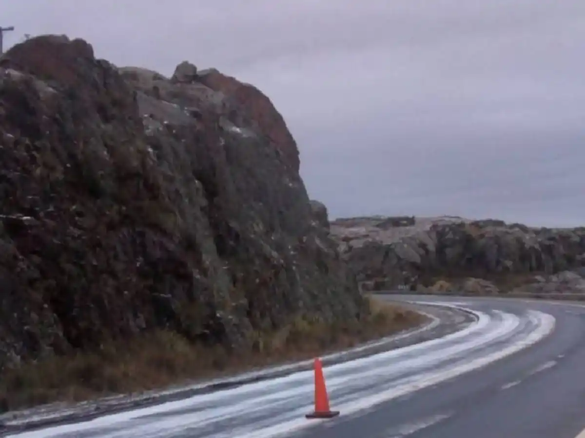 Interrumpen el Camino de las Altas Cumbres por aguanieve