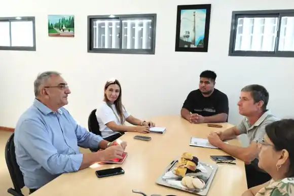 Calvo se reunió con Marcelo Bett, presidente comunal de Lehmann