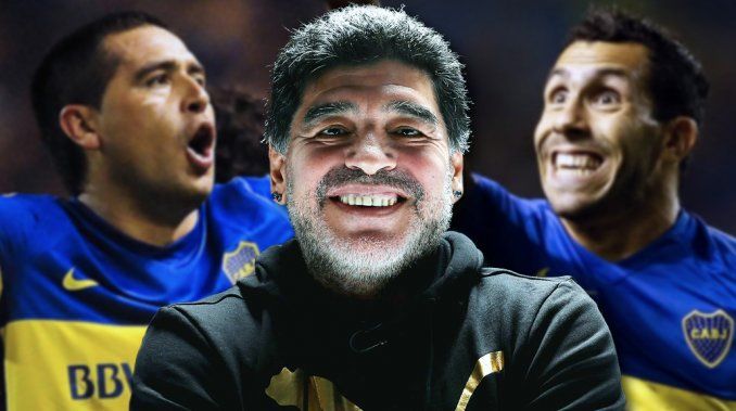 Maradona defendió a Tevez y tildó de pecho frío a Riquelme 