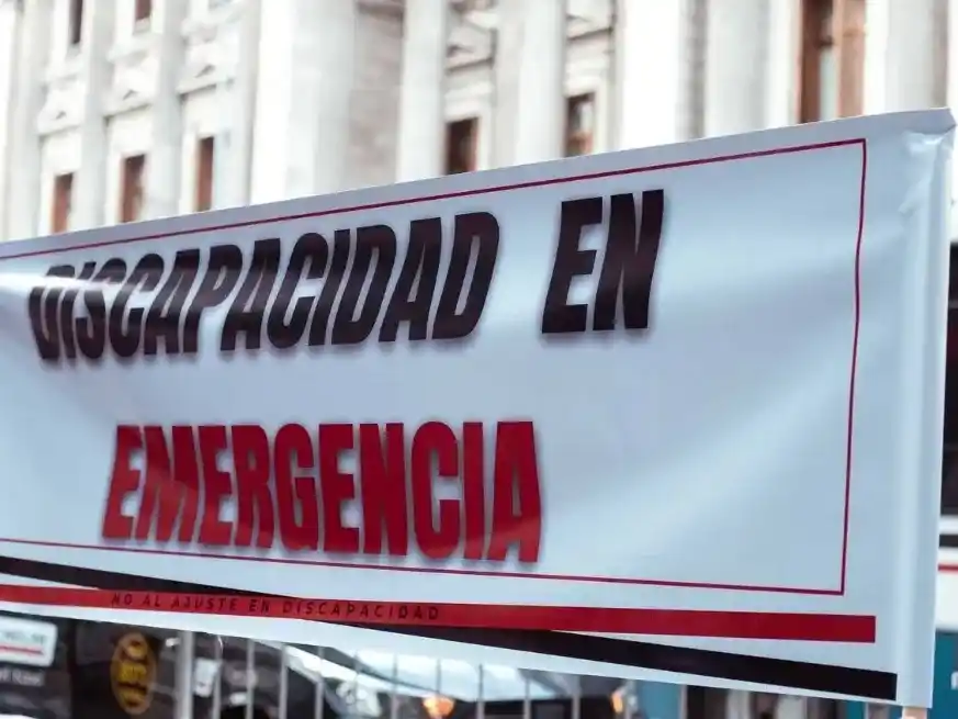 Mientras avanzaba la discusión parlamentaria, organizaciones sociales, familias y personas con discapacidad se manifestaron frente al Congreso para exigir la aprobación urgente del proyecto.