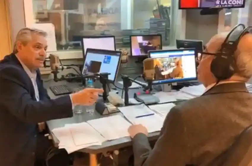 Tensa pelea en plena entrevista entre Alberto Fernández y un periodista