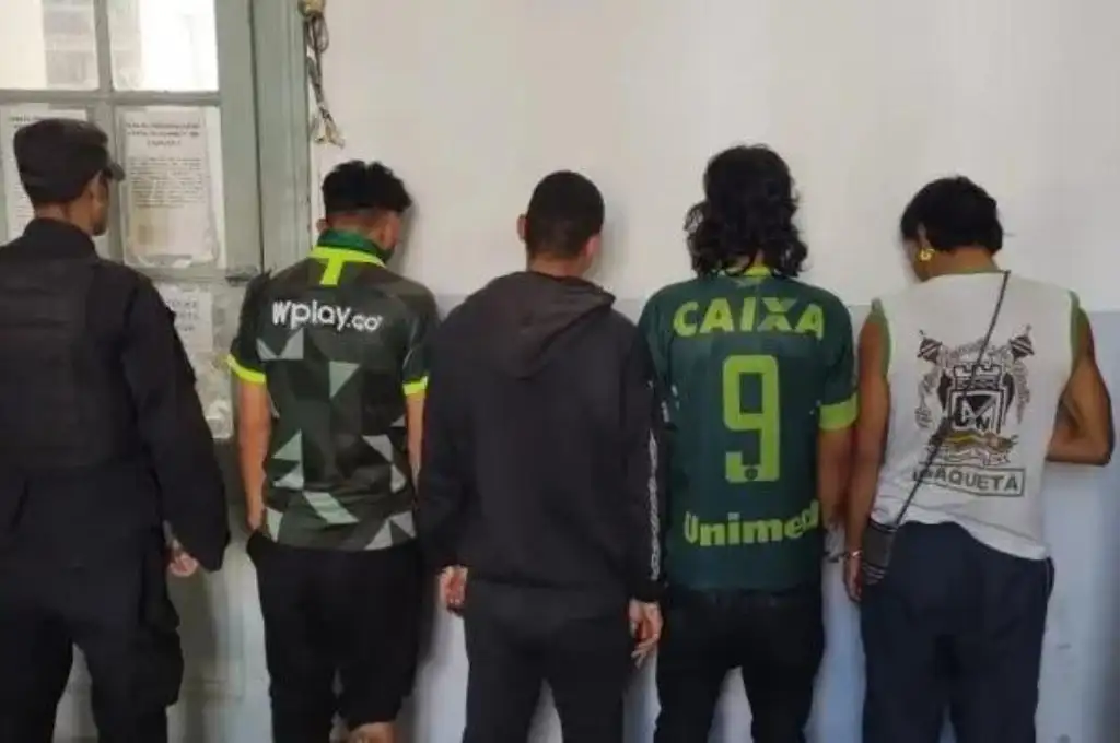 Cuatro colombianos resultaron detenidos por generar disturbios en la ciudad