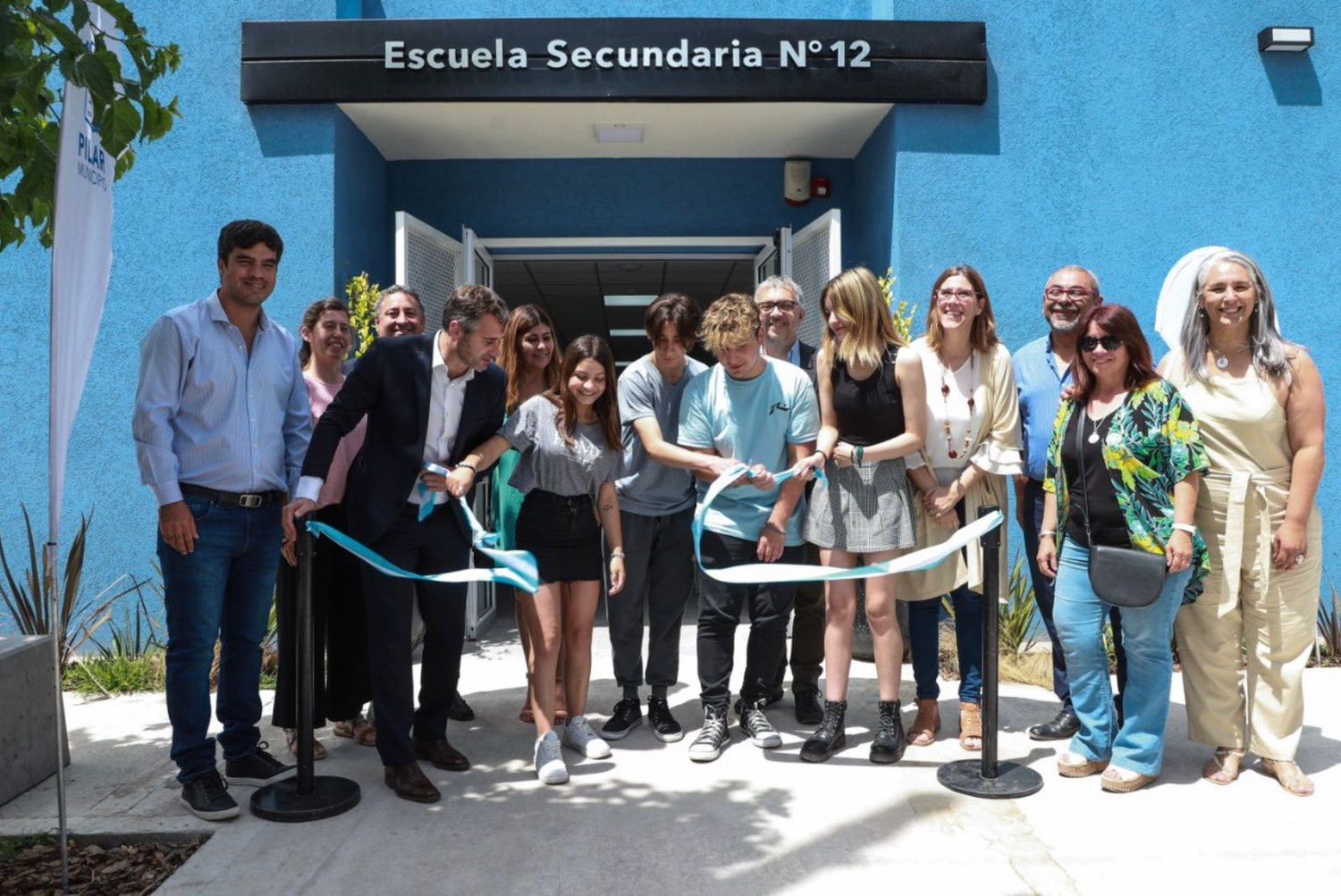 Se inauguró la 12° escuela del año en Pilar: "Tenemos que garantizar que todos puedan estudiar", señaló Achával 