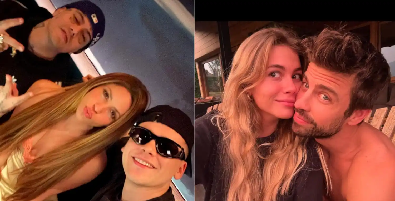 Shakira posteó una foto con Duki y Bizarrap, y Piqúe ¿le respondió junto a una foto con Clara Chía?