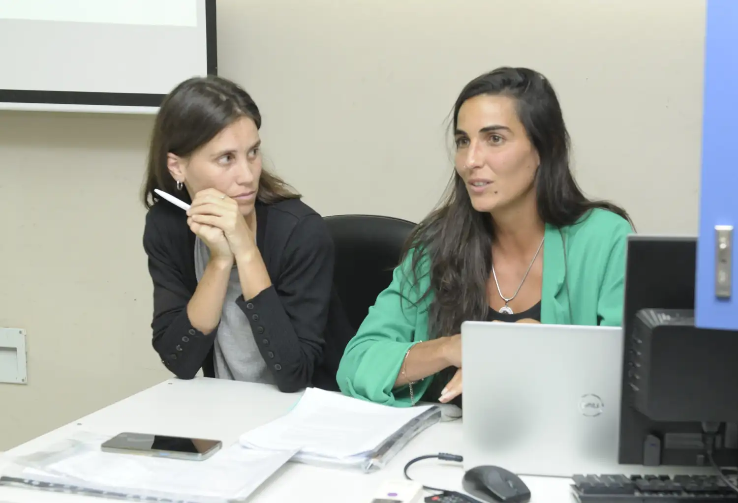 Silvana Cetrone y Agustina Salvi, coordinadoras de la Mesa.