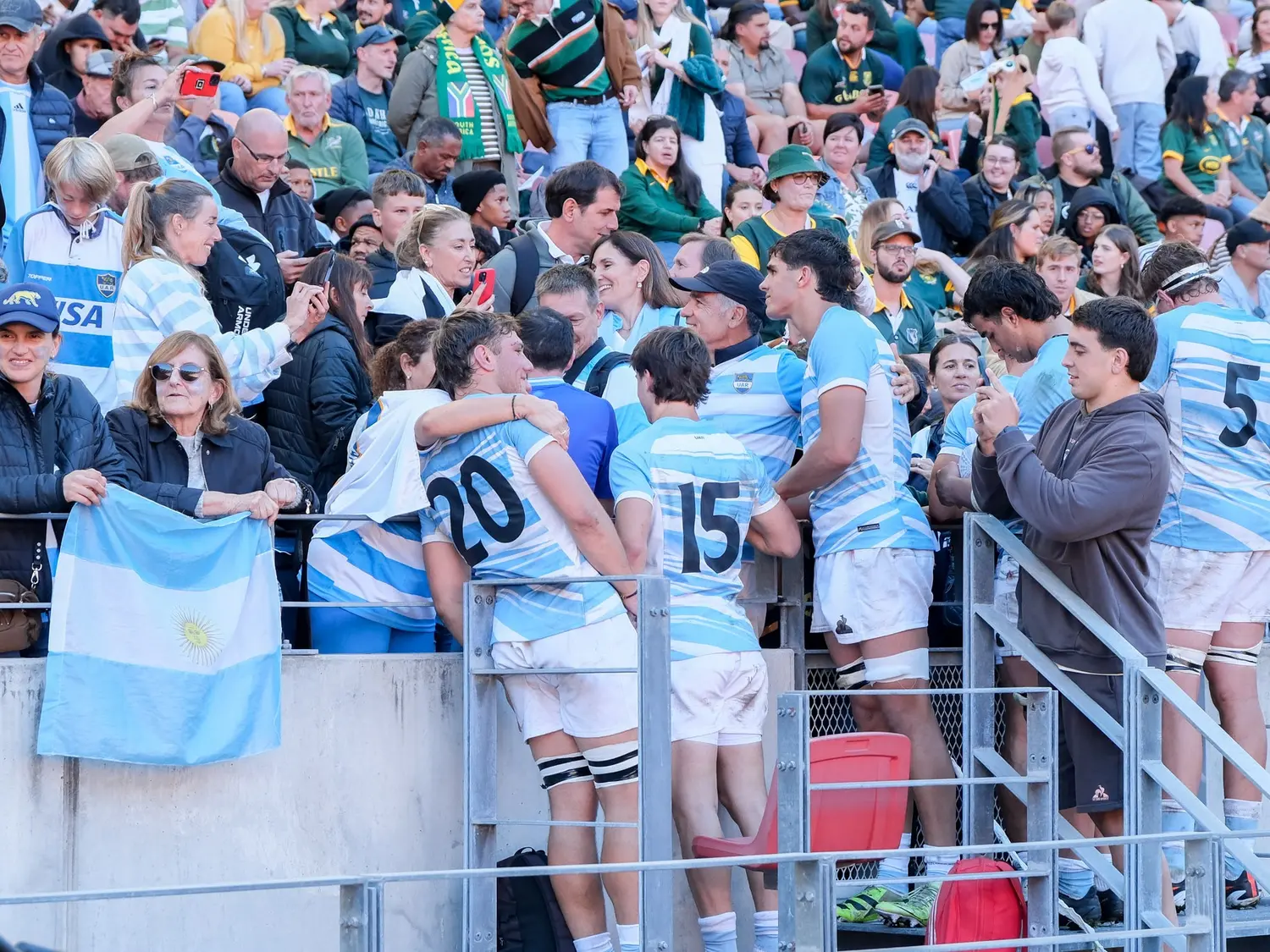 Gran perfomance de Los Pumitas en el RugbyChampionship M20 que se jugó en Sudáfrica. Foto:  @gaspafotos