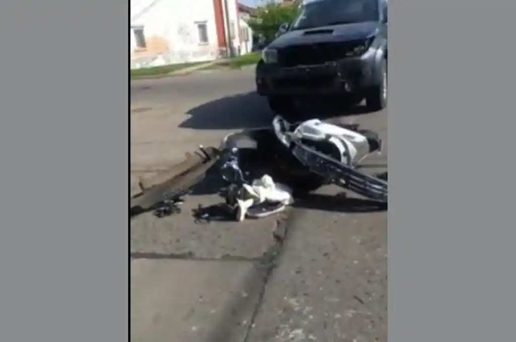 Video: fuerte accidente de tránsito en barrio María Selva
