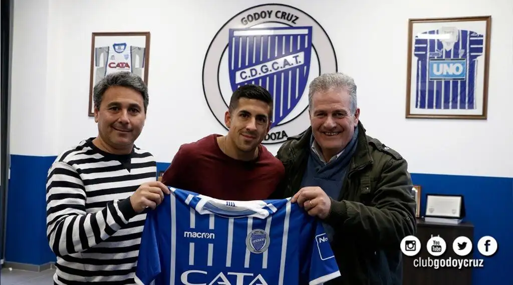 Sosa ya firmó el contrato  que lo vincula a Godoy Cruz