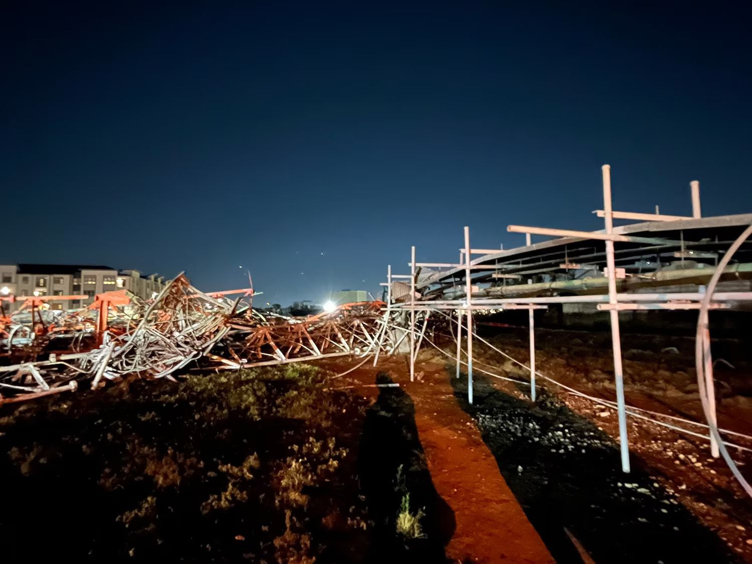 The Houston Fire Department is responding after a helicopter crashed into a radio tower.