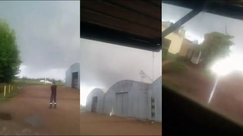 Tornado de Dolores: Bromeaban con un amigo y mirá cómo terminaron