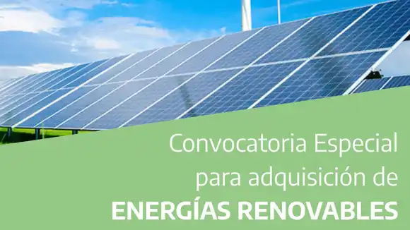 Se lanzó una convocatoria abierta para empresas que apuesten por las energías renovables