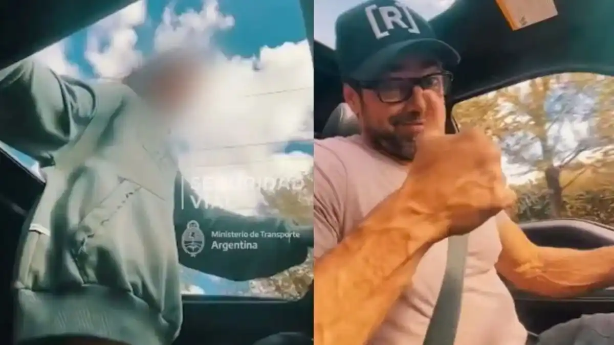 Duro comunicado de Seguridad Vial por el video de Luciano Castro con su hija