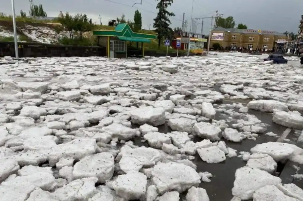 Video: impactante granizada se registró en Armenia