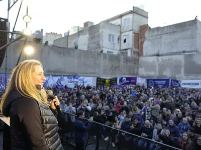 En medio del escándalo en la Andis, Karina Milei reapareció en público: "Vinimos para que no roben más"